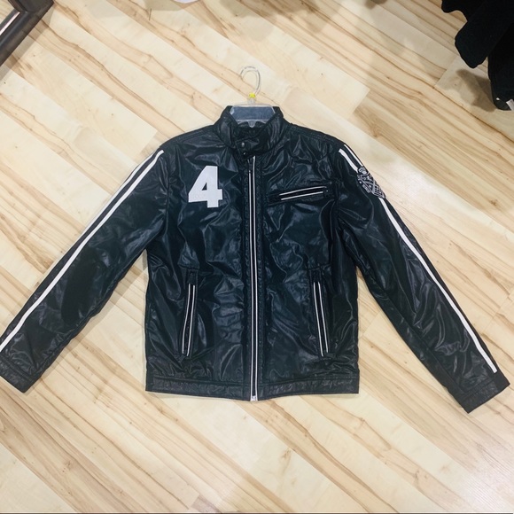 Express Men Black Striped Sports Jacket Sz S - Picture 4 of 5